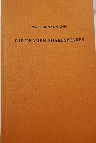 Beispielbild fr Die Dramen Shakespeares zum Verkauf von Bernhard Kiewel Rare Books