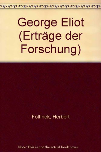 9783534086252: George Eliot (Erträge der Forschung) (German Edition)
