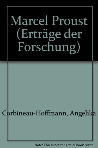 Marcel Proust. Erträge der Forschung ; Band 193. - Corbineau-Hoffmann, Angelika