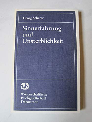 9783534090273: Sinnerfahrung und Unsterblichkeit