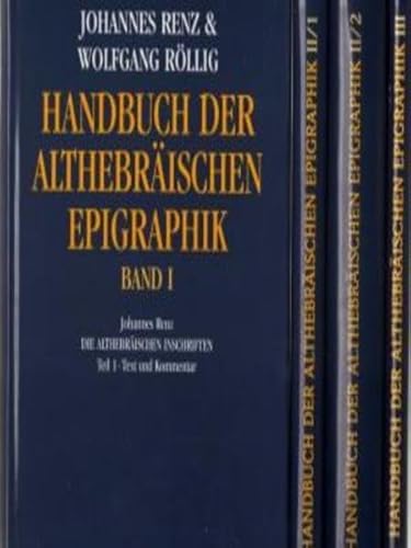 9783534090525: Handbuch der althebrischen Epigraphik