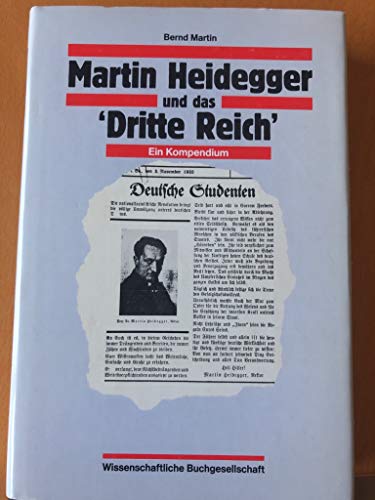 Beispielbild fr Martin Heidegger und das "Dritte Reich": Ein Kompendium (German Edition) zum Verkauf von Midtown Scholar Bookstore