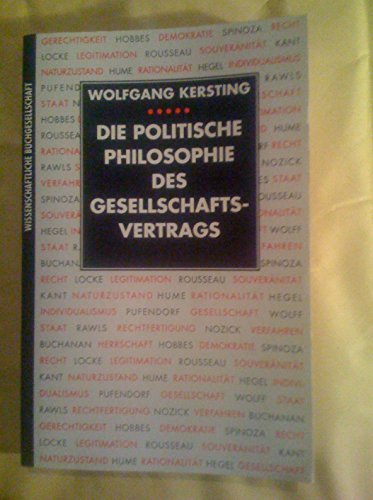 Beispielbild fr Die politische Philosophie des Gesellschaftsvertrags zum Verkauf von medimops