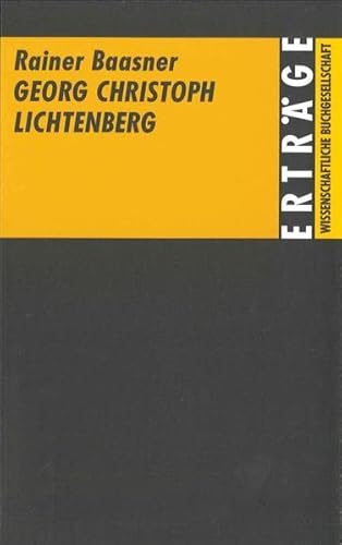 9783534113279: Georg Christoph Lichtenberg (Ertrge der Forschung)