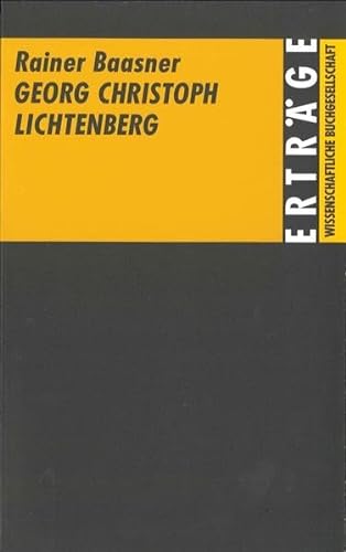 9783534113279: Georg Christoph Lichtenberg (Erträge der Forschung) (German Edition)