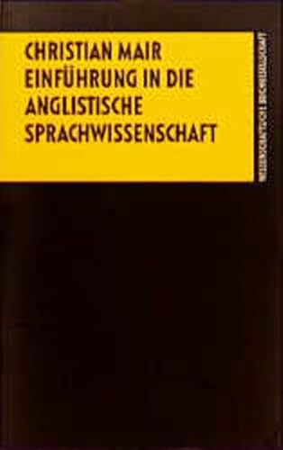 Beispielbild fr Einfhrung in die anglistische Sprachwissenschaft zum Verkauf von TAIXTARCHIV Johannes Krings