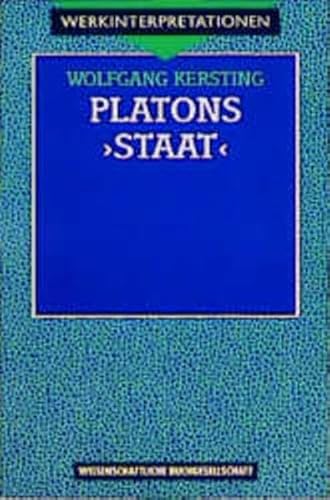 9783534133413: Platons "Staat" (Werkinterpretationen)