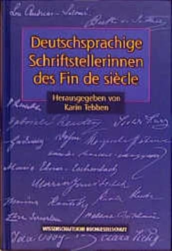 Stock image for Deutschsprachige Schriftstellerinnen des Fin de siecle for sale by 3 Mile Island