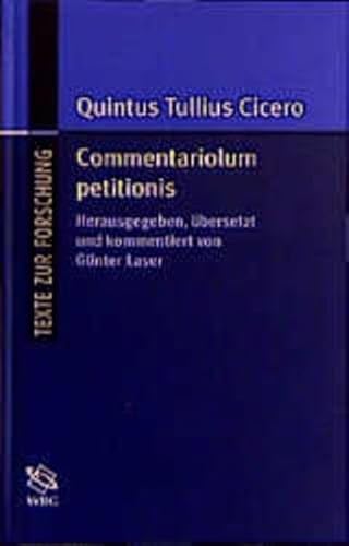 9783534144853: Commentariolum petitionis (Texte zur Forschung)