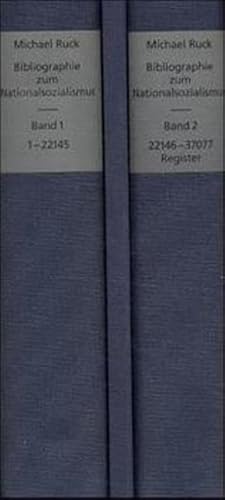 SLIA R A2 Bibliographie zum Nationalsozialismus (insgesamt 2 Bände/Teile Leinen in Kassette)