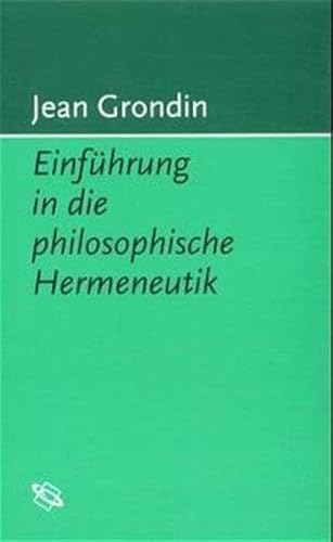 Imagen de archivo de Einfhrung in die philosophische Hermeneutik a la venta por Ammareal