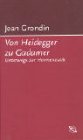 9783534156184: Von Heidegger zu Gadamer. Unterwegs zur Hermeneutik.
