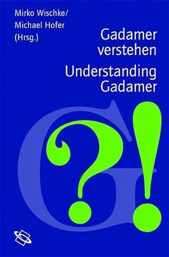 Beispielbild fr Gadamer verstehen / Understanding Gadamer. zum Verkauf von medimops