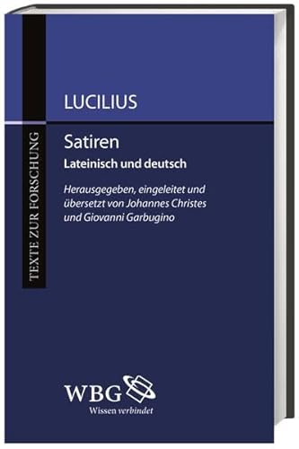 9783534181230: Lucilius: Satiren