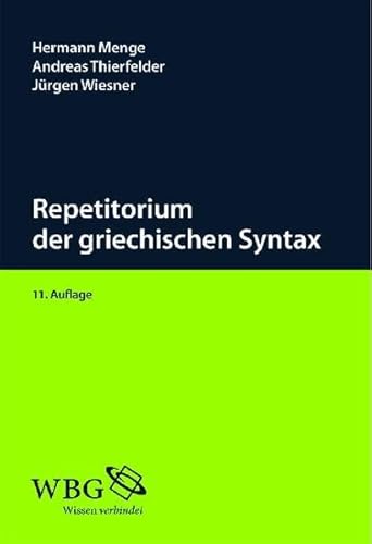 9783534230426: Repetitorium der griechischen Syntax