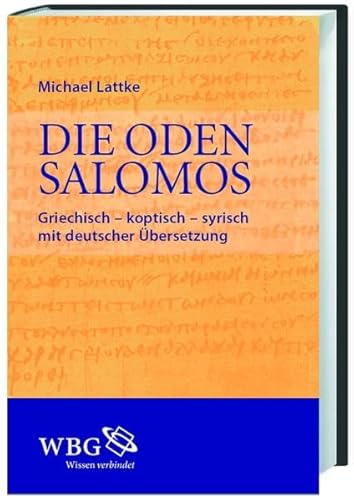 Imagen de archivo de Die Oden Salomons: Griechisch - koptisch - syrisch a la venta por McBook