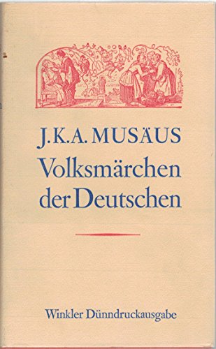9783538051553: Volksmrchen der Deutschen. Nach dem Text der Erstausgabe von 1782-1786