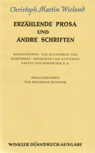 Stock image for Romane - Geschichte des Agathon / Geschichte der Abderiten for sale by 3 Mile Island