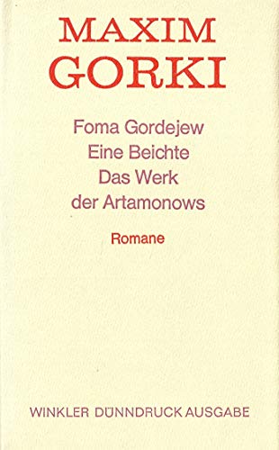9783538052581: Foma Gordejew /Eine Beichte /Das Werk der Artamonows