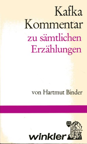 Stock image for Kafka-Kommentar zu sa mtlichen Erza hlungen (German Edition) for sale by Magus Books Seattle