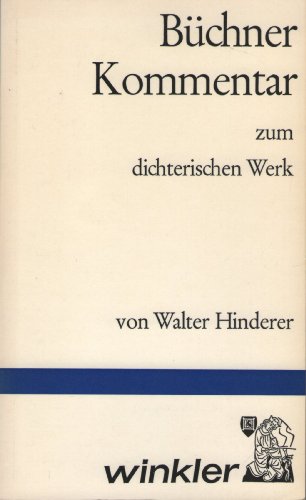 Stock image for Bchner-Kommentar: Zum dichterischen Werk for sale by Ammareal