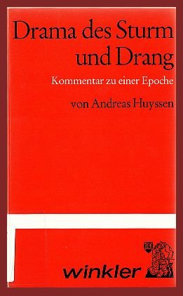 Imagen de archivo de Drama des Sturm und Drang: Kommentar zu einer Epoche (German Edition) a la venta por Better World Books