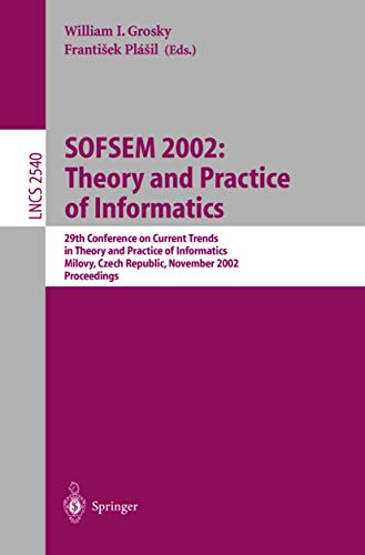 9783540001454: SOFSEM 2002: Theory and Practice of Informatics