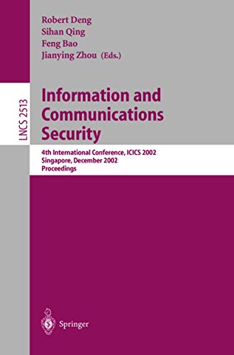 Imagen de archivo de Information and Communications Security a la venta por GuthrieBooks