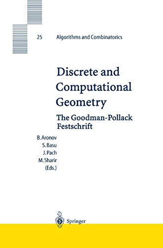 Imagen de archivo de Discrete and Computational Geometry: The Goodman-Pollack Festschrift a la venta por Ammareal