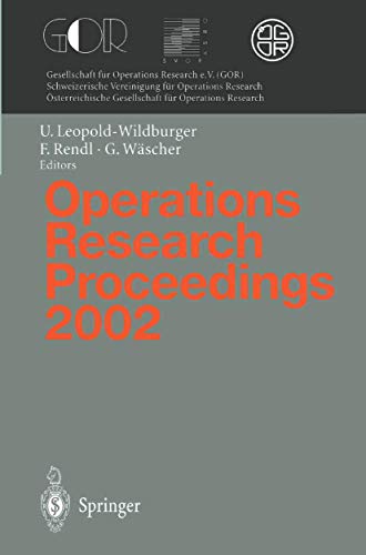 Beispielbild fr Operations Research Proceedings 2002 zum Verkauf von Books Puddle