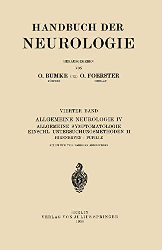 Stock image for Hirnnerven Pupille (Handbuch der Neurologie) (German Edition) for sale by Lucky's Textbooks