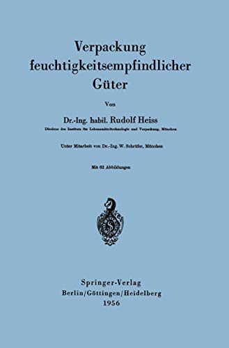 9783540020509: Verpackung feuchtigkeitsempfindlicher Gter