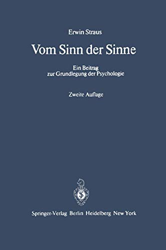 9783540020875: Vom Sinn Der Sinne