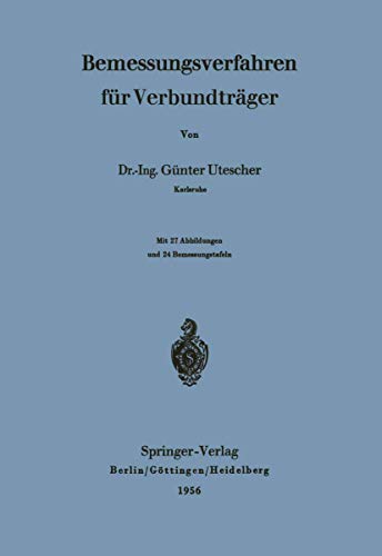 9783540020929: Bemessungsverfahren fr Verbundtrger (German Edition)