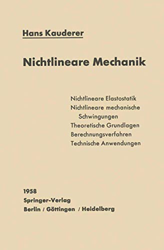 9783540023128: Nichtlineare Mechanik