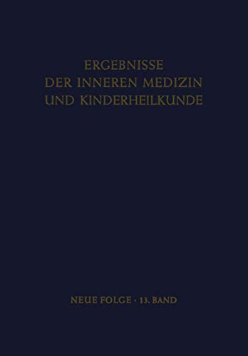 9783540025122: Ergebnisse der Inneren Medizin und Kinderheilkunde: Neue Folge (Ergebnisse der Inneren Medizin und Kinderheilkunde. Neue Folge Advances in Internal Medicine and Pediatrics)