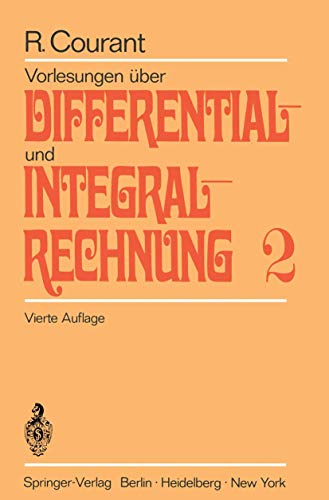 9783540029564: Vorlesungen uber Differential- und integralrechnung: Zweiter band: Funktionen mehrerer veranderlicher