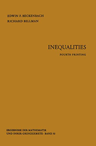 Imagen de archivo de Inequalities (Ergebnisse der Mathematik und ihrer Grenzgebiete. 2. Folge) a la venta por Books Unplugged