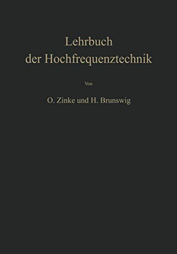 Beispielbild fr Lehrbuch der Hochfrequenztechnik zum Verkauf von Gerald Wollermann