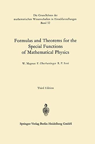 

Formulas and Theorems for the Special Functions of Mathematical