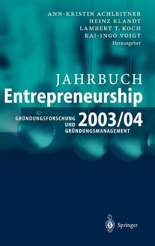 9783540037019: Jahrbuch Entrepreneurship 2003/04