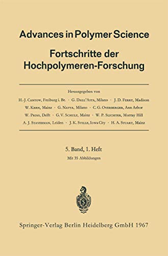 9783540037064: Advances in Polymer Science: Fortschritte Der Hochpolymeren-Forschung: 5/1