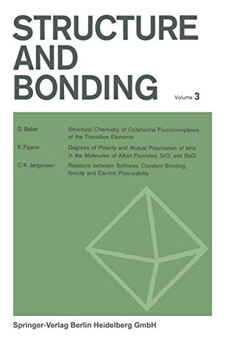 Stock image for Structure and Bonding (Structure and Bonding, 3) for sale by Lucky's Textbooks