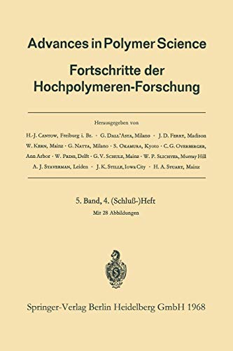 9783540040330: Advances in Polymer Science: Fortschritte Der Hochpolymeren-Forschung: 5/4