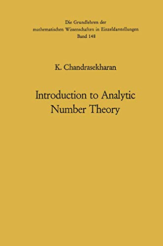 9783540041412: Introduction to Analytic Number Theory: 148 (Grundlehren der mathematischen Wissenschaften)