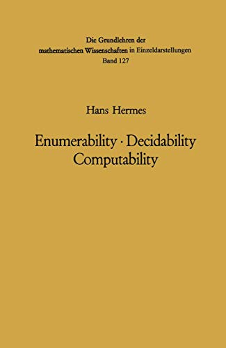 Image d'archives pour Enumerability, Decidability, Computability: An Introduction to the Theory of Recursive Functions mis en vente par Alien Bindings