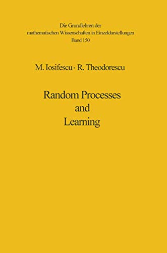 Stock image for Random Processes and Learning: 150 (Grundlehren der mathematischen Wissenschaften) for sale by Ammareal