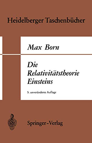 Die relativitatstheorie Einsteins - Born, Max