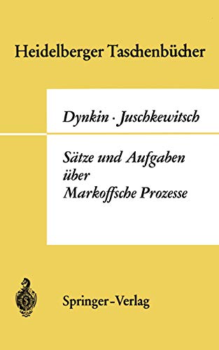 Imagen de archivo de Satze und Aufgaben Uber Markoffsche Prozesse. (Heidelberger Taschenbucher) (German Edition) a la venta por Zubal-Books, Since 1961