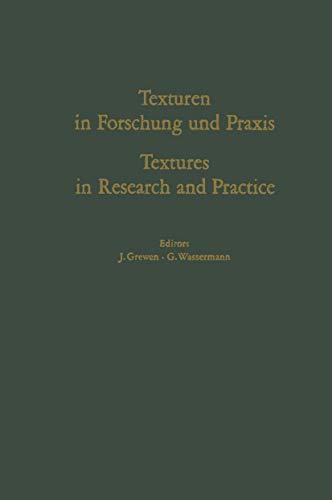 Beispielbild fr Textures in Research and Practice: Texturen in Forschung Und Praxis zum Verkauf von Joy Logistics